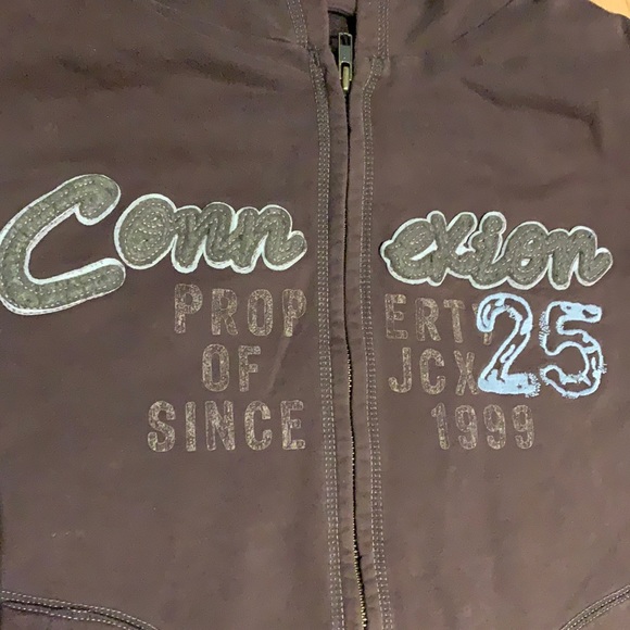 GUC Jacob Connexion Full Zip Brown Hoodie - size XL - Picture 2 of 16